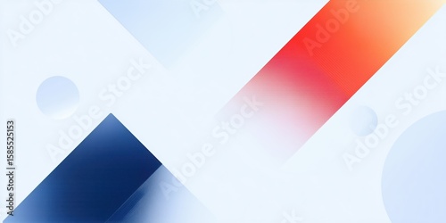 Free Download Abstract geometric shapes in vibrant colors, featuring blue and red gradients, creating a modern design with soft textures and a minimalistic aesthetic, ideal for backgrounds and creative projects - GFXLoad