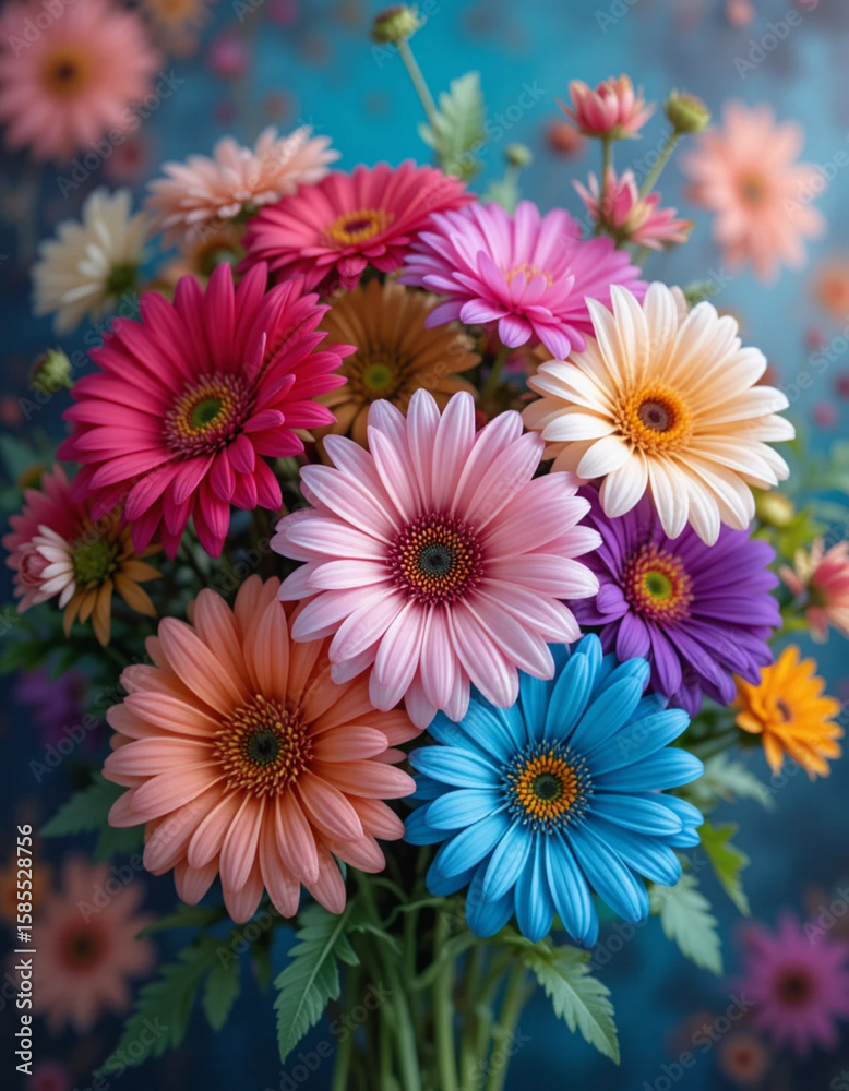 Fototapeta premium colorful gerbera flower bouquet