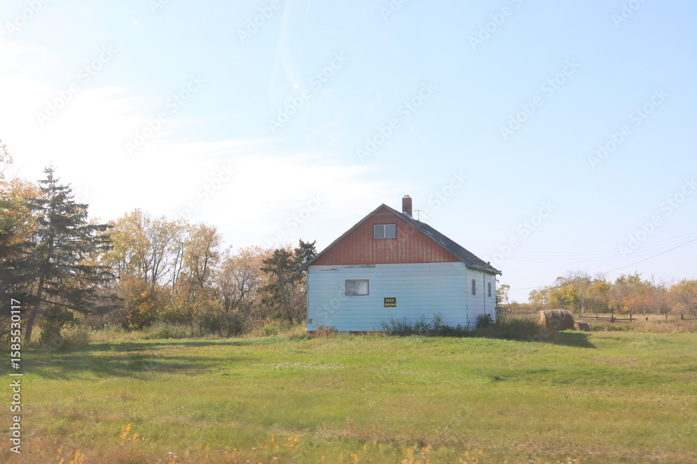 Fototapeta premium Abandoned Places and Prairie Saskatchewan Scenery.