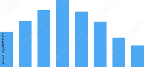 Stock market illustration on isolated background, flat vector illustration