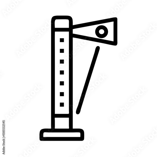 Laser level tool illustration with transparent background  