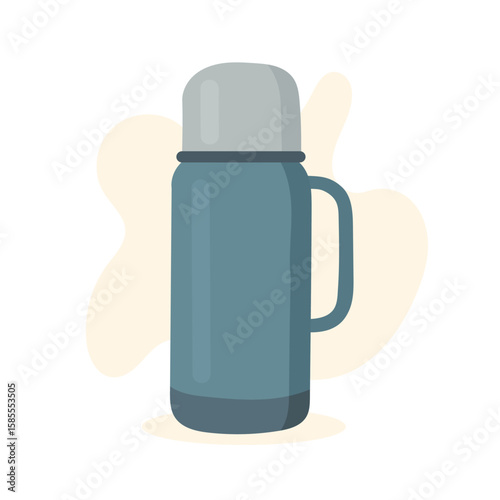 Metal thermos keeps drinks hot outdoors, thermos container supports long hikes and thermos durability suits all climates.
