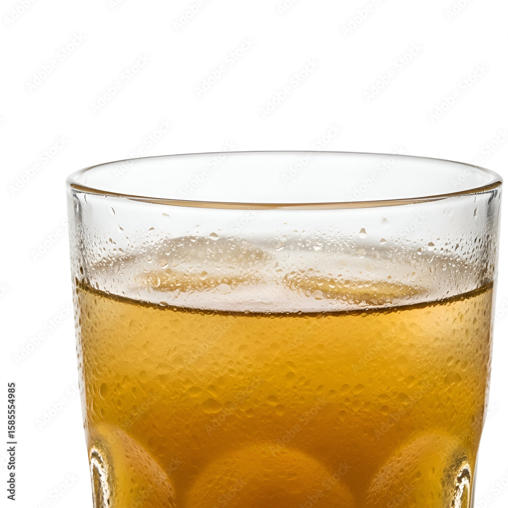 Iced beverage with condensation close up Iced beverage with condensation close up