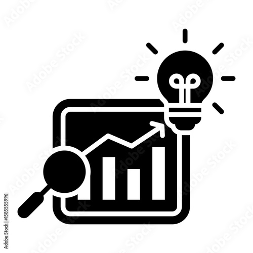 Insight Icon Vector Illustration Glyph Version