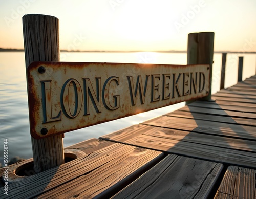 Wooden dock, golden hour light, and a long weekend ahead.