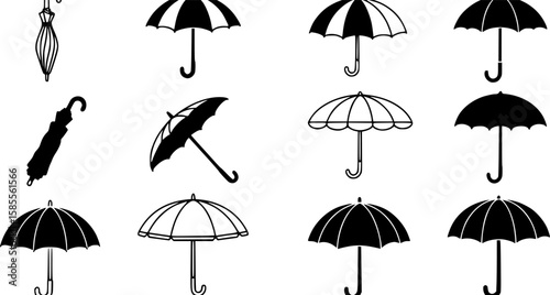 umbrella vector icon. Symbols on white background
