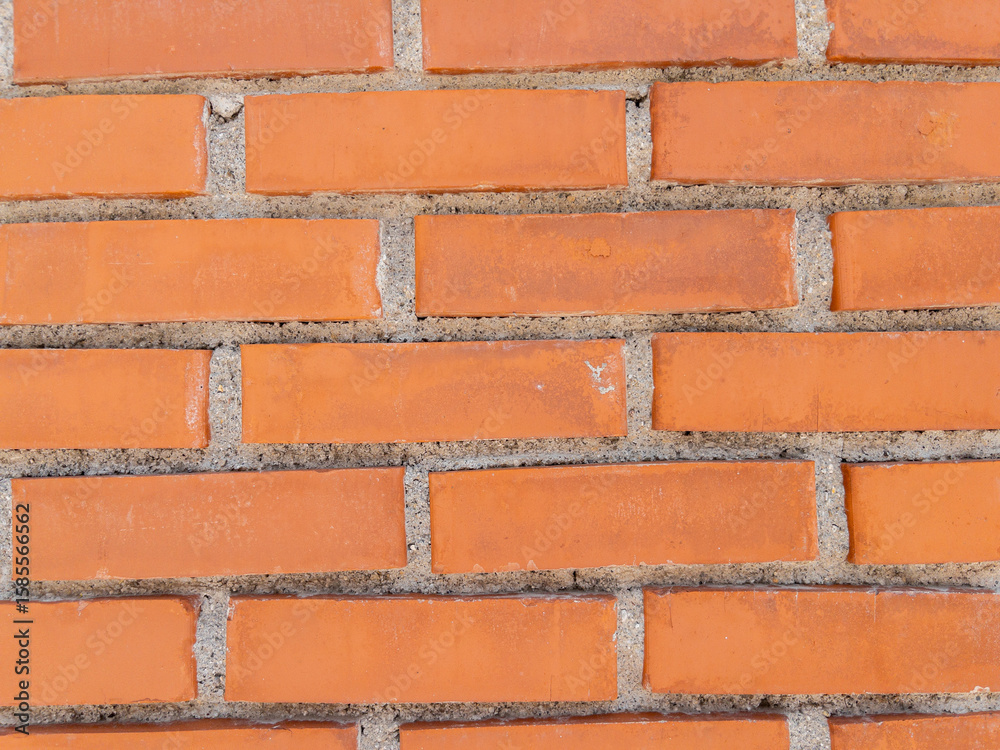 Obraz premium Closeup of old red brick wall texture background