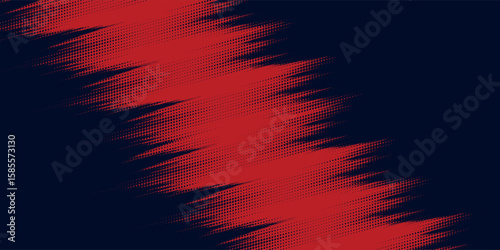 Red halftone dots blue color pattern gradient grunge texture background. Dot pop art comic sport style vector illustration. Eps10