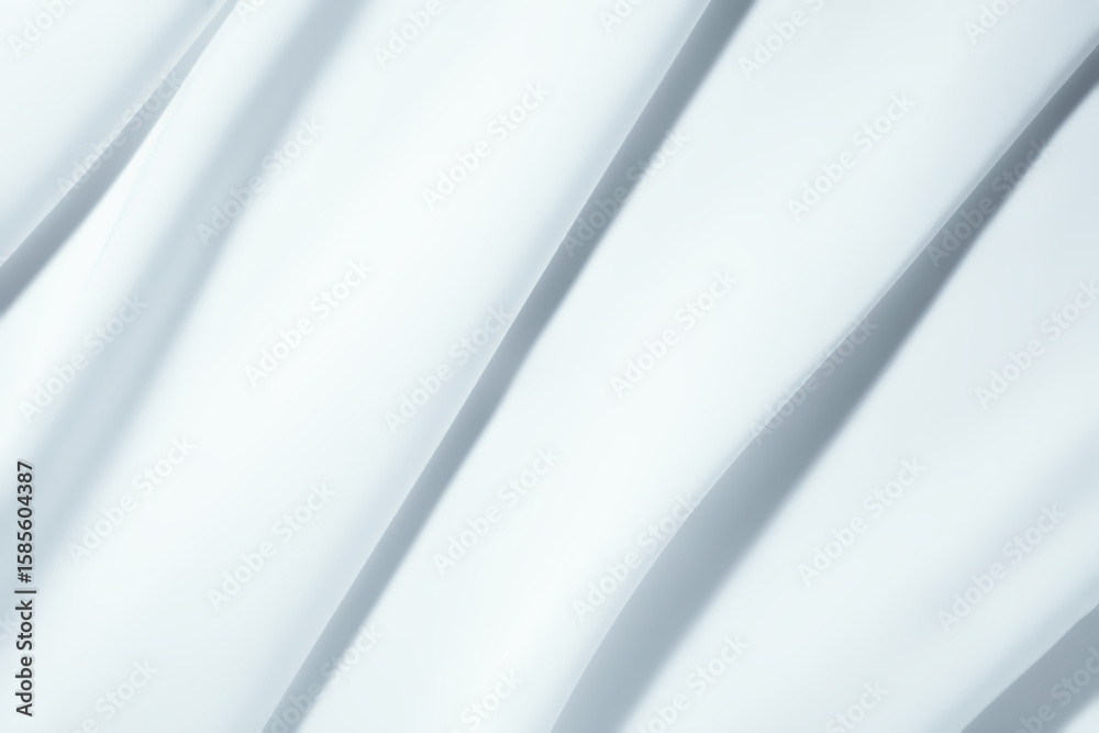 Obraz premium Cosmetic beauty product silky cream texture cool white colored background