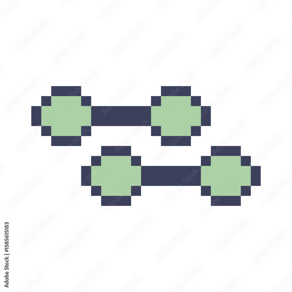 dumbbell gym object pixel art dumbbell gym object pixel art
