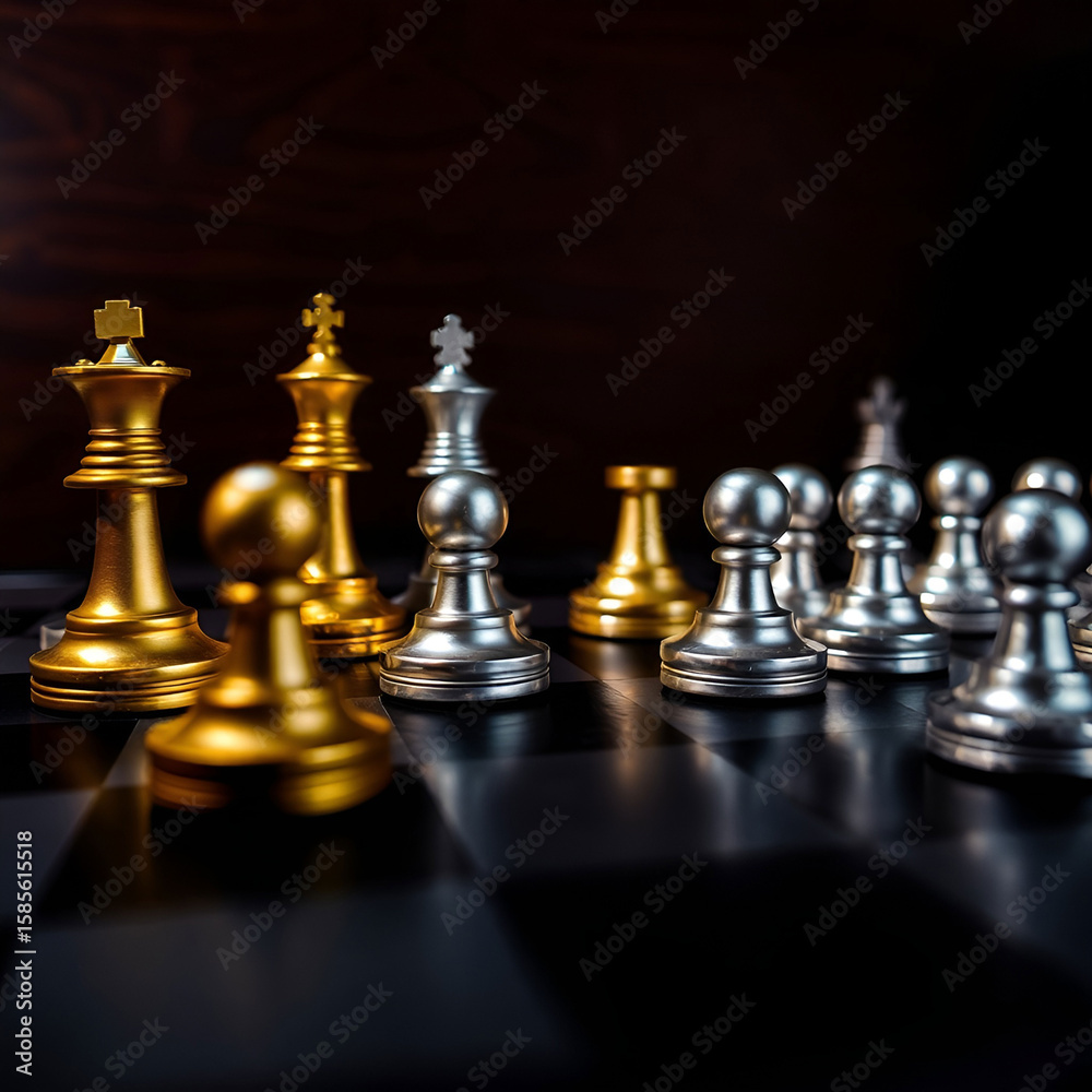 Check mate-concept of business strategy and success Check mate-concept of business strategy and success