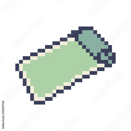 yoga mat retro pixel art
