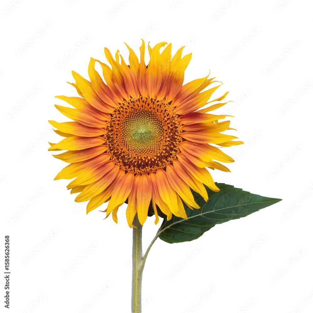 Naklejka premium Sunflower Flower Icon Pink Glossy Element 3D Render Transparent PNG Flor de Girassol 