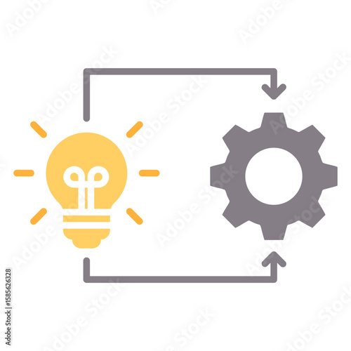 Implementation Icon Vector Illustration Flat Version