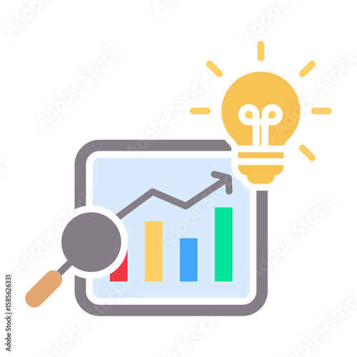 Insight Icon Vector Illustration Flat Version
