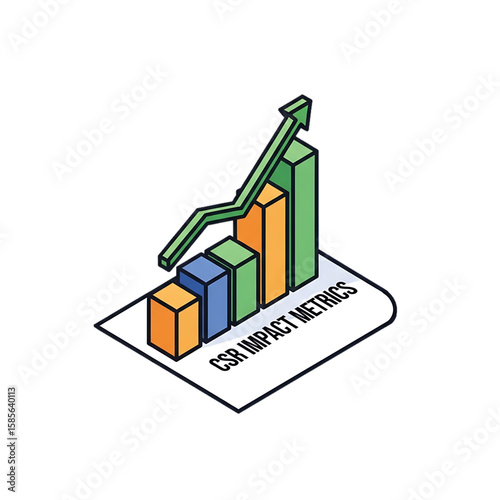 Sales performance graph showing consistent upward trend.