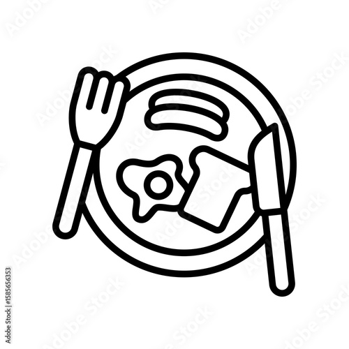 Breakfast Plate Icon