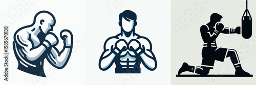 illustration of boxing athlete