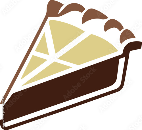 Slice of Pie Colorful Vector Illustration Design (Version: 03)