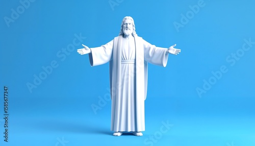Minimalist Jesus Christ 3D Model - Minimalism