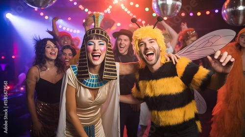 Adults in Creative Halloween Costumes