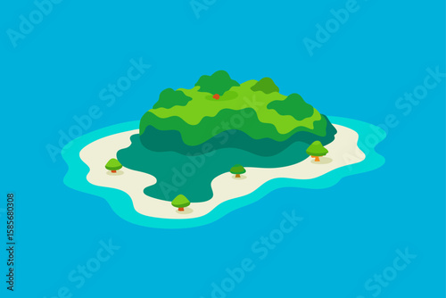 aerial view of zannone island surrounded by turquo.svg