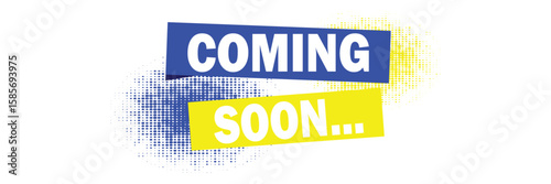 Coming Soon Banner. Coming Soon Text with Loading Bar Isolated on Black Background. Coming Soon Graphic for Web Banner, Landing Page, Social Media Ad