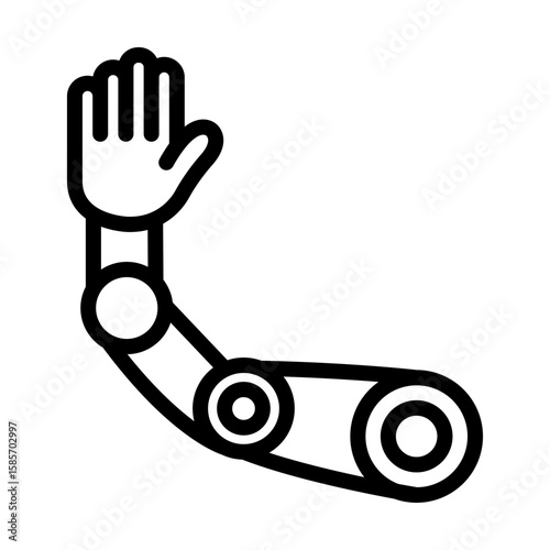 CyberneticArm line icon