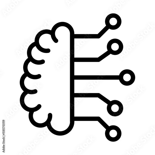 BrainInterface line icon