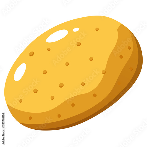 Clean Potato Transparent White Background PNG