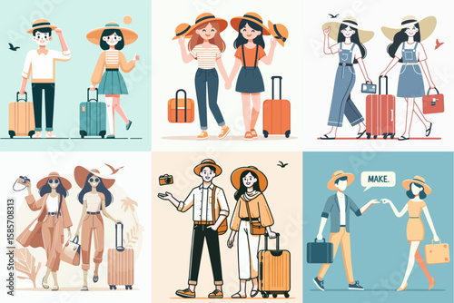 illustration of traveler