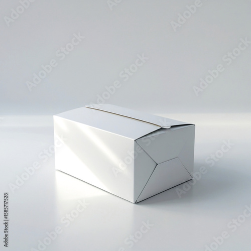 Minimalist wrapping paper mockup with unblemished white surface for packaging visuals