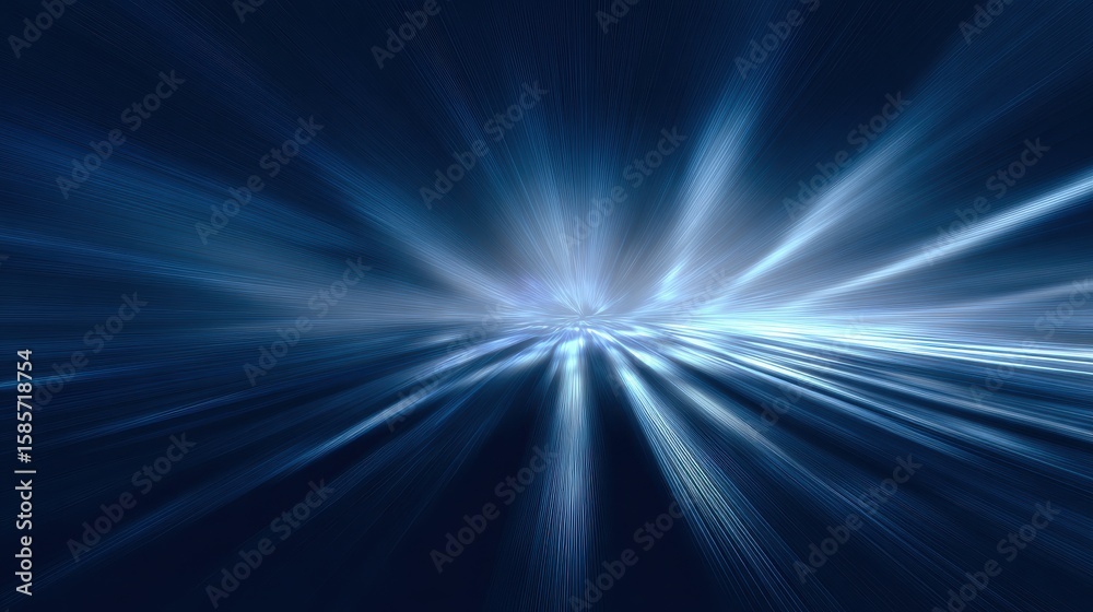 Obraz premium Vibrant photo of blue gradient abstract texture background glowing light rays lines futuristic cg.
