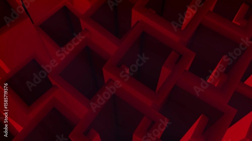 A 3D abstract square tube moving animation with smooth, geometric motion and futuristic flow. Featuring seamless transitions and clean design, this visual is ideal for tech backgrounds, digital archit
