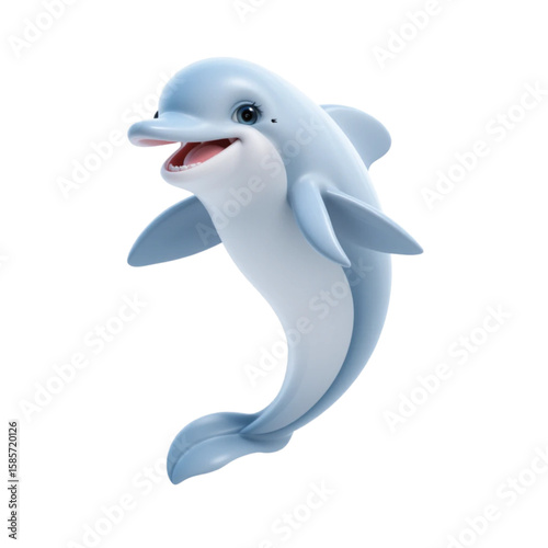 A 3D dolphin character