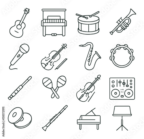 Digital detox icon collection. simple lifestyle linear symbols. phone, unplug, book, sleep, relax, meditate vector icons.