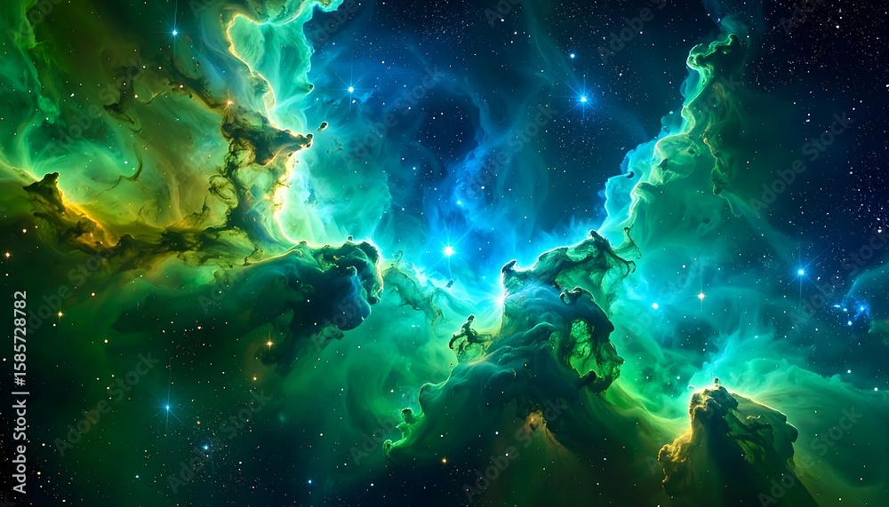 Obraz premium Colorful nebula in deep space