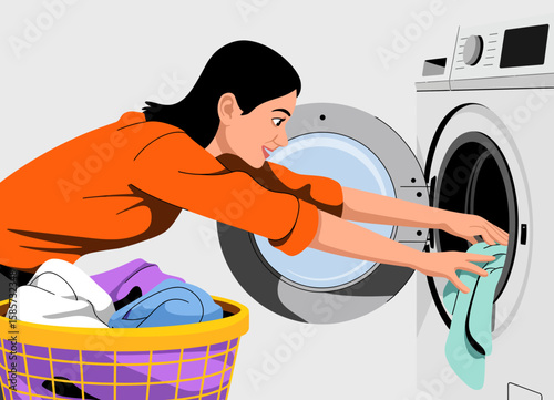 Laundry Day Illustration