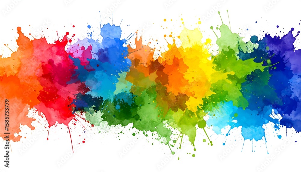 Fototapeta premium Colorful splatters background