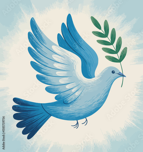 Peace Dove with Olive Branch