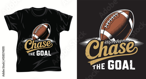 American Football Graphic T-Shirt Design Print
