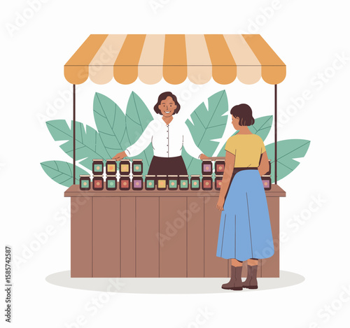 Farmers Market Jam Stand