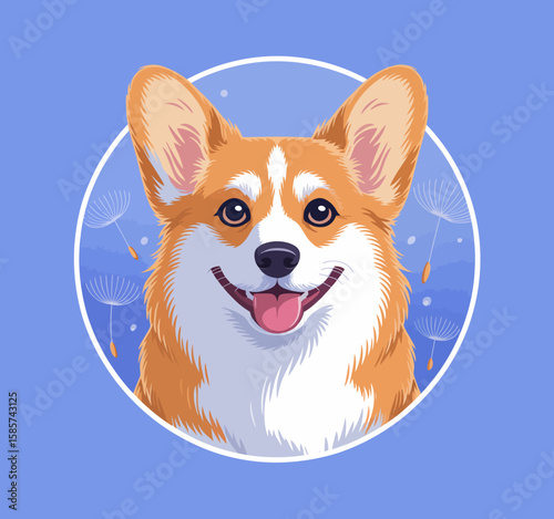 Happy Corgi Dog
