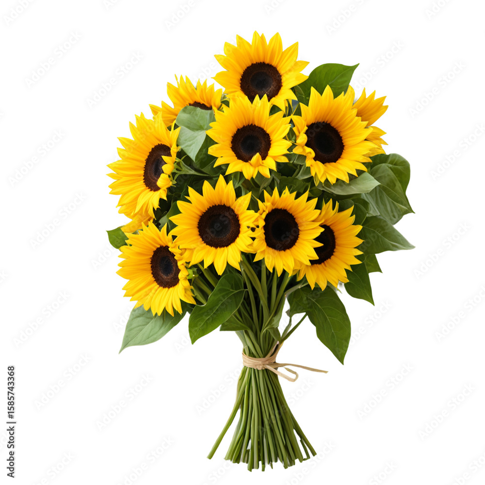 Obraz premium sunflower isolated on white