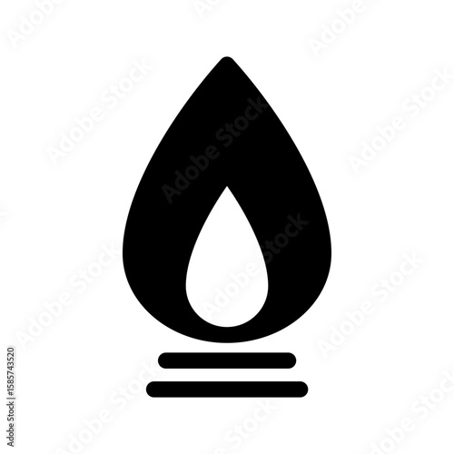 Gas Icon Vector Symbol Design Illustration