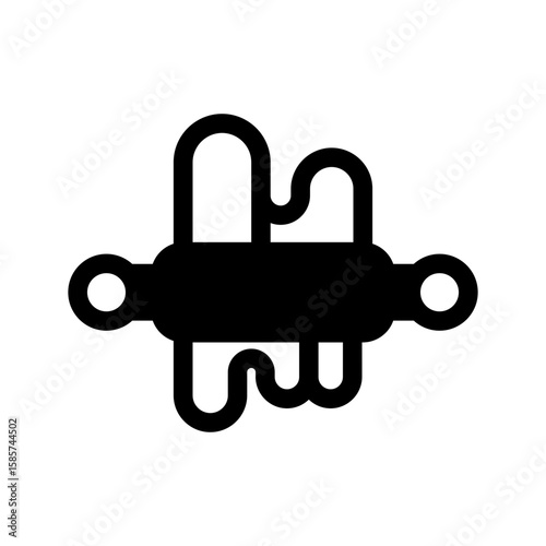 Dough Rolling Icon Vector Symbol Design Illustration