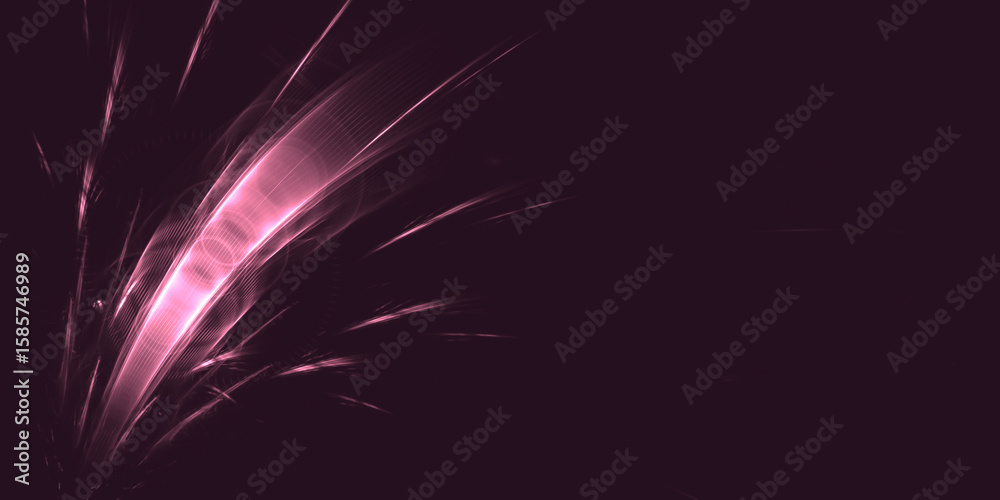 Fototapeta premium Leuchtendes Glasfaserkabel für ultraschnelles Internet – perfekte Verbindung für Streaming, Energie & moderne Kommunikation, Wissenschaft, Technologie, Forschung, rot