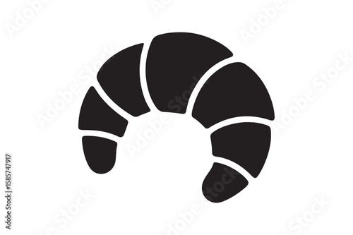 Delicious Croissant A Simple Icon Design for Bakery and Pastry Shops