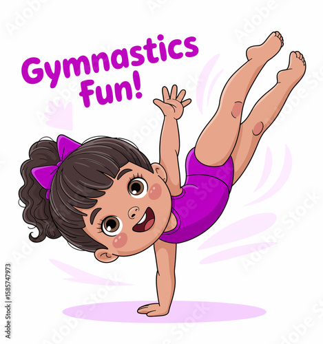 Gymnastics Fun Illustration