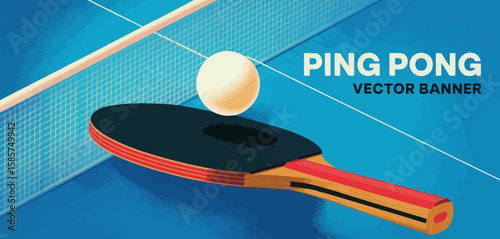 Ping Pong Game Illustration
